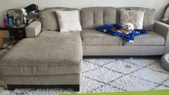 Sectional sofa with full sleeper 1