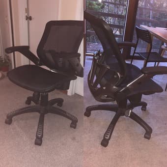 Ikea malm bed, mirror, ergonomic chair, tables 1