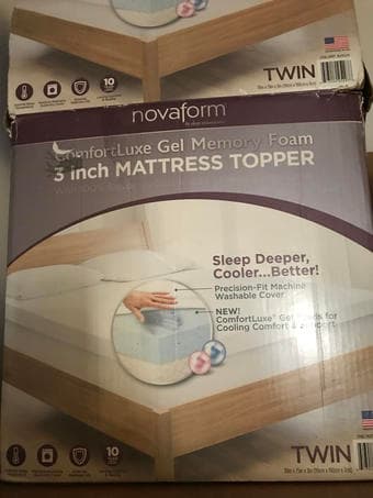 Gel foam mattress topper 1