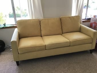 Velvet Full Size Bauhaus Sofa 1