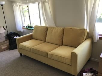 Velvet Full Size Bauhaus Sofa 3