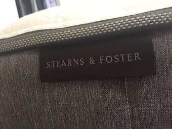 <1 year Stearns & Foster Luxury Firm Queen (Made in California) 1