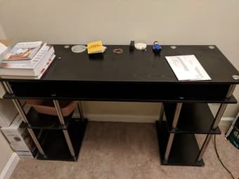 Convenience Concepts No Tools Student Desk, Black (Amazon) 1