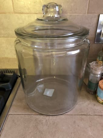 Large glass canister 1