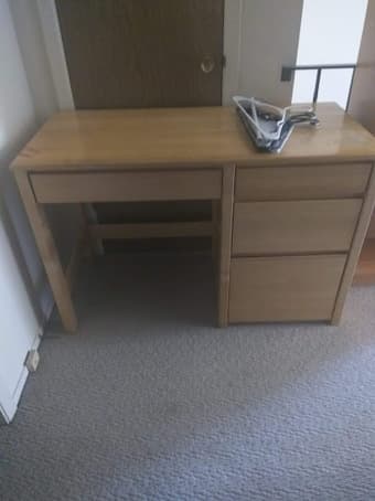 5/6 Book shelf, desk, each item 12$ 2