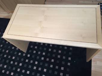 Solid wood Scandinavian Designs desk, like-new 2
