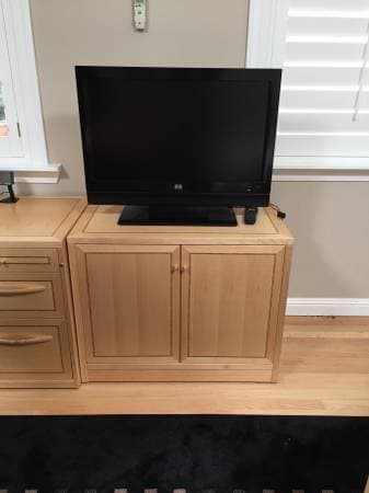 Solid wood Scandinavian Designs TV cabinet, like-new 1