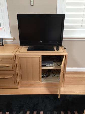 Solid wood Scandinavian Designs TV cabinet, like-new 2