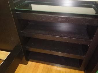 Great condition queensize bed, black-brown 3