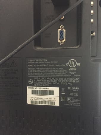 32'' Emerson Flat Screen LCD TV, 720p 3