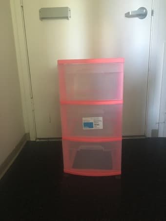 Three tierd plastic shelf - $10 1