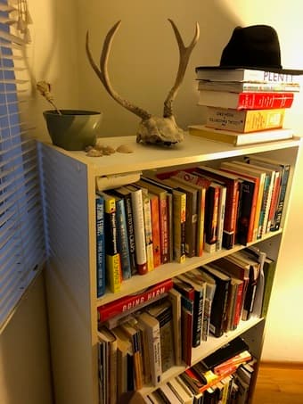 Sturdy white bookshelf 2