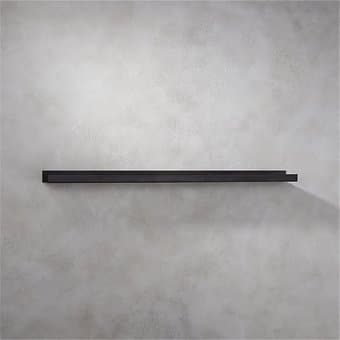 CB2 Black gunmetal wall shelf 42" (originally $60) 1
