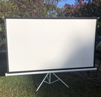 Projector + Large Screen- Awesome for Outdoor Movie Night 2