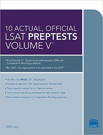LSAT Practice Tests (Preptests 62-71, 72-81) - New 1
