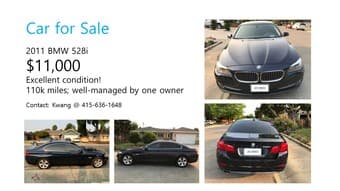 2011 BMW 528i, Excellent condition, 110k miles 1