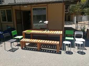 Great hand made outdoor table - New PRICE 1