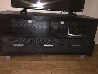 Black Wooden TV Stand - Brand New Condition 1