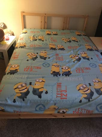 IKEA full size Bed Frame and Mattress for sale 1