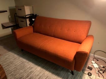Moving Sale: Scandinavian Design Sofa + Wooden Dresser 1