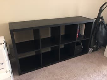 Moving Sale: Ikea long table + bookself 1