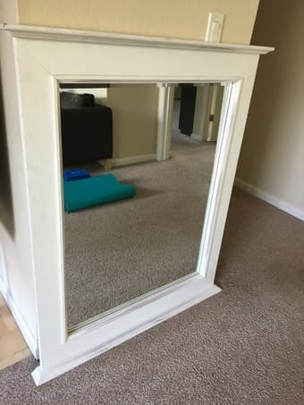 Beautiful white mirror 1