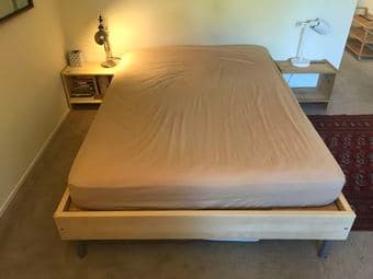 Queen size  mattress and bed frame 2
