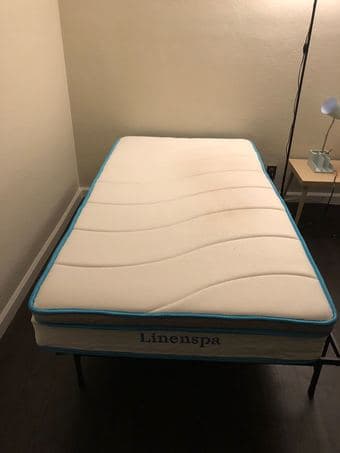Moving sales: bed frame, mattress, microwave, big closet 1