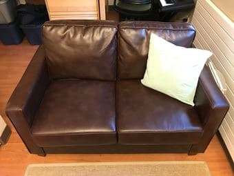Bonded Leather Loveseat 1