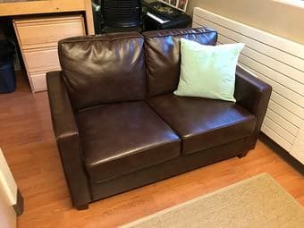 Bonded Leather Loveseat 3