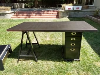 2 Ikea desks with chairs 2