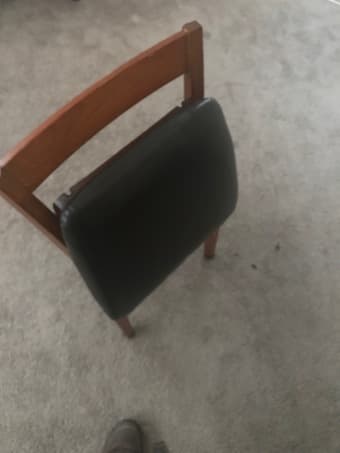 Two foldable chairs $15 2