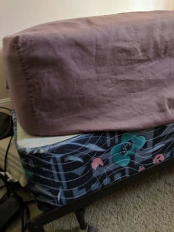 Full-size mattress + box spring + metal frame 2