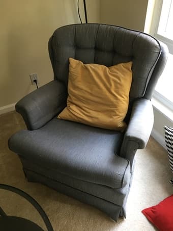 Armchair (light blue/grey) - Used 1