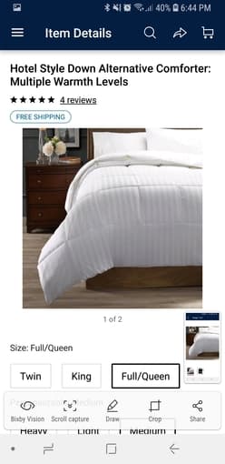 Hotel Style Duvet (LIKE NEW, used only once!) 2