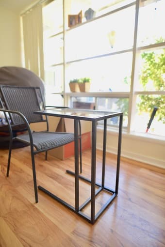 IKEA VITTSJO Black-Brown, Glass Laptop stand 2