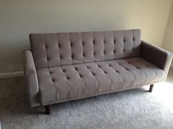 like-new dresser, futon, dinette 1