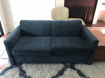 Beautiful Blue Couch in Great Condition 1