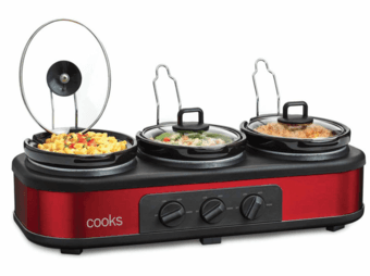 Moving Sale: Triple Slow Cooker with Lid Rests (Brand New) 1