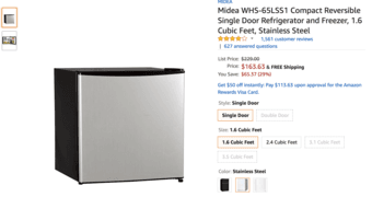 Compact Refrigerator and Freezer in great condition (pick up on campu) 1