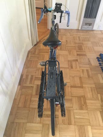 22'' vintage men's Grand Prix bike with helmet, lock & baskets 3