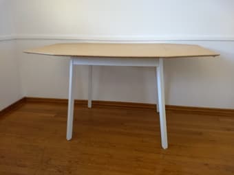 beautiful bamboo table and 2 matching chairs 2