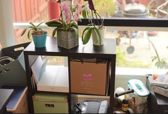 Ikea KALLAX black-brown 2X2 2
