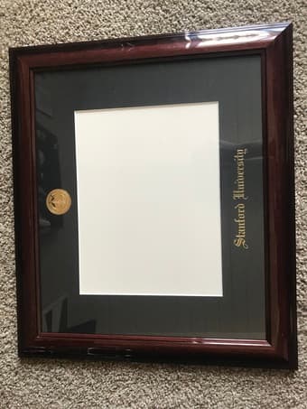 Stanford University Diploma Frame 1