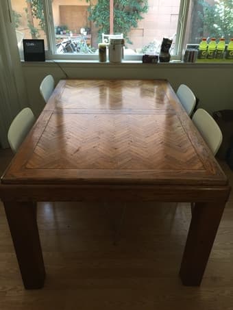 Wood dining table 1