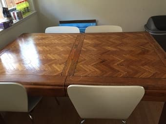 Wood dining table 2