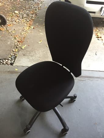Computer Desk Chair Mid Back Adjustable Swivel Armless Ergonomic Chair 1