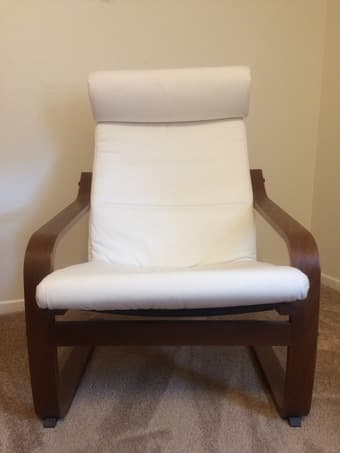 Ikea Ivory Poang Chair 1