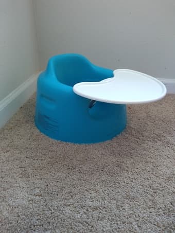 Baby Floor Seat (by Bumbo) + Play/Eat Tray 1