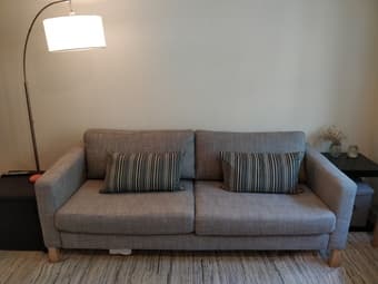 KARLSTAD Sofa in Isunda Gray from ikea 1